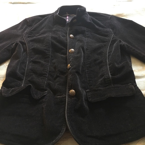 Liz Claiborne Black Corduroy Jacket - Picture 3 of 4
